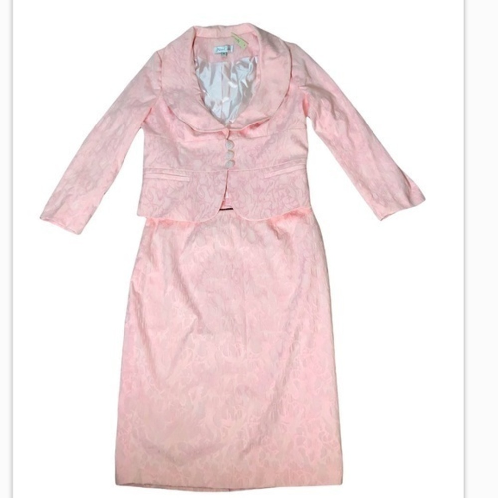 Nina Cole NWT Light Pink Two Piece Formal Skirt Set Size 14 Mother of Bride